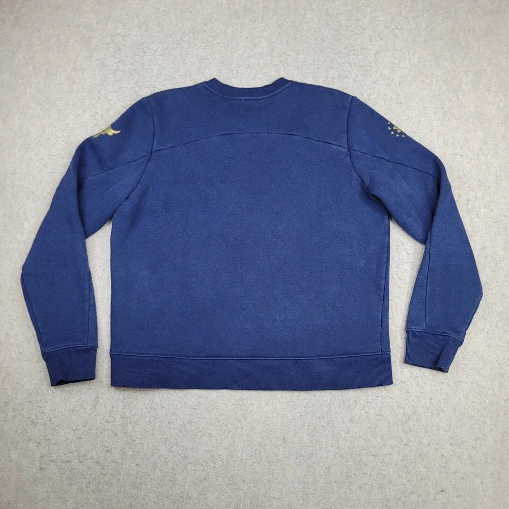 Under Armour Project Rock Sweater Womens XL Blue‎ Pullover Crew Neck Freedom